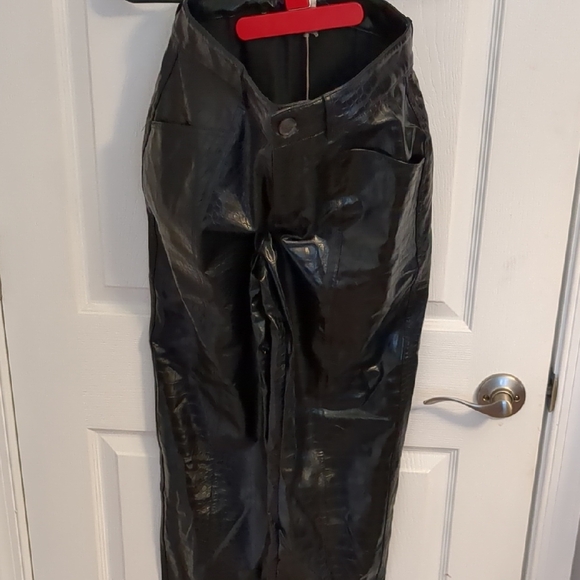 a new day Pants - Black Leather Pants A NEW DAY Size 6 New With Tags